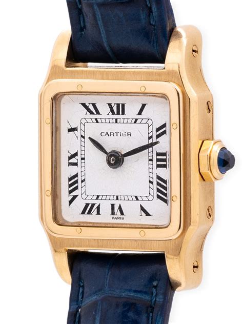 Cartier Santos 18K YG Lady’s “Mini” ref 7809 Manual Wind circa .